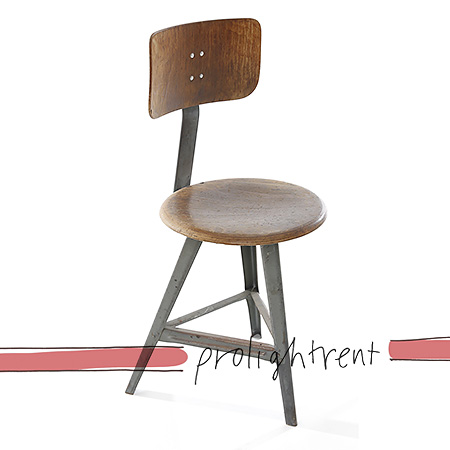 Hocker, Rowac Style mit Lehne
