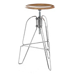 Hocker, Holz und Metall